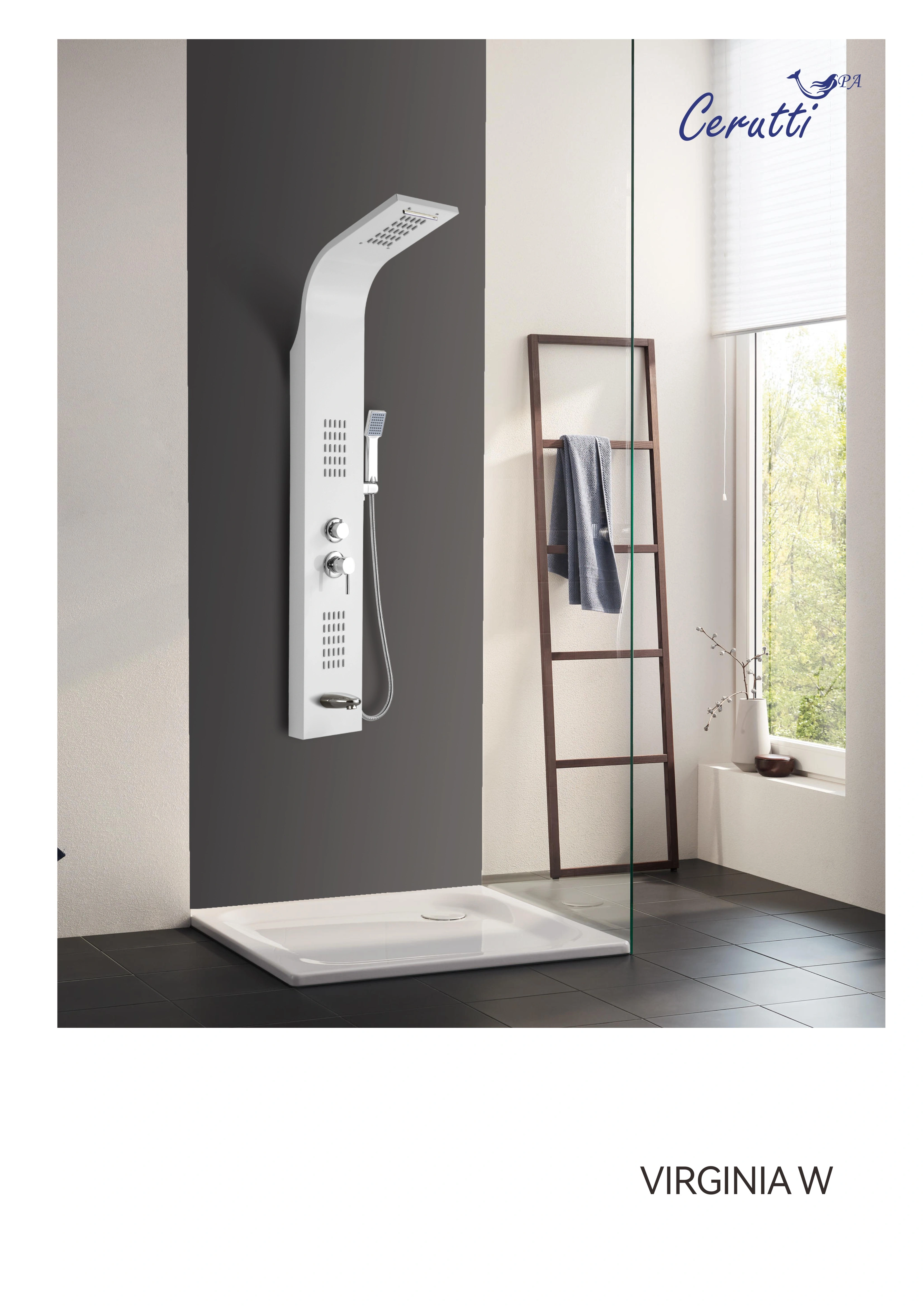 Душевая панель Ceruttispa VIRGINIA W CT9990 белый