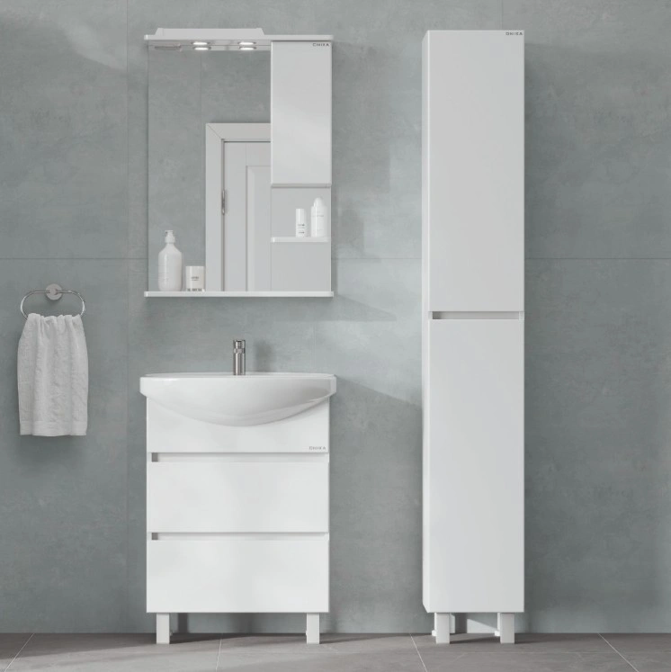 Пенал Onika Элита 30 L/R напольный, белый, универсальный, (разборный)