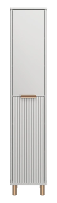 Пенал Brevita Risacca Crema 35 напольный/подвесной, R/L, серый матовый