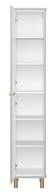 Пенал Brevita Risacca Crema 35 напольный/подвесной, R/L, серый матовый