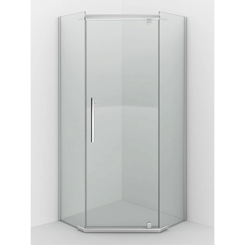 Душевой уголок Erlit ER10109V-C1 90х90 пятиугольный, без поддона, прозрачное стекло, хром