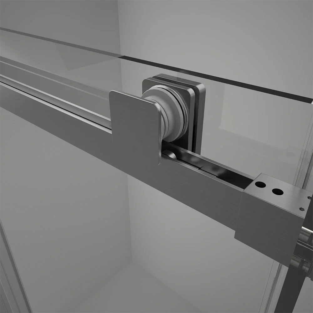 Душевой угол Veconi Rovigo RV-075GR, 1200х1000х2000 графит брашинг, стекло прозрачное