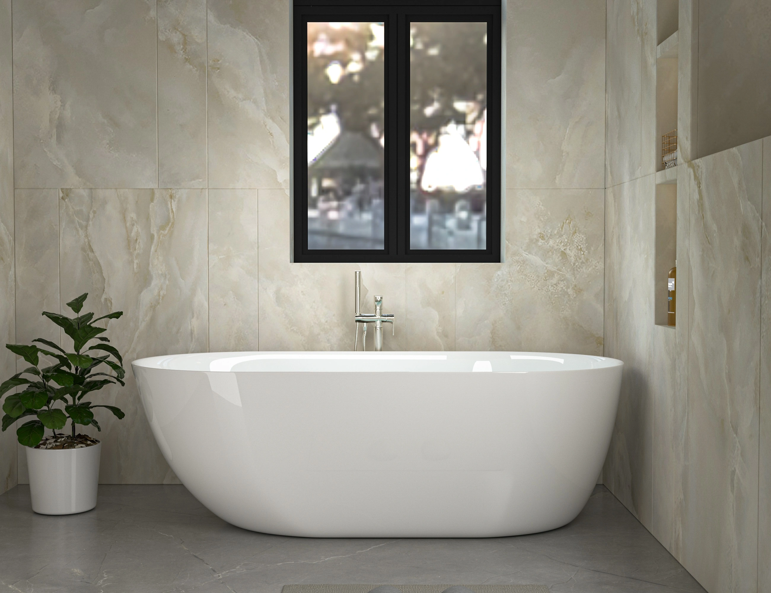 Ванна акриловая Ceruttispa COMO отдельностоящая (1700x750x560)