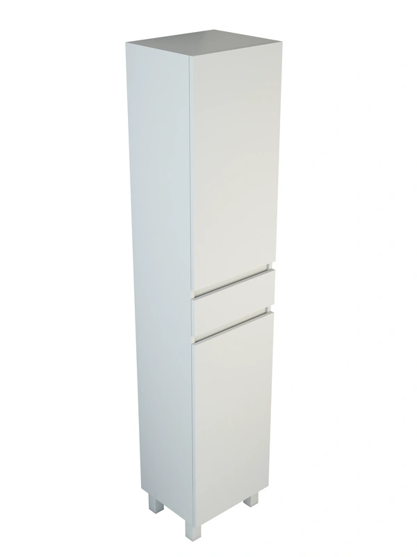 Пенал Emmy Морган 40 R с бельевой корзиной, напольный, белый