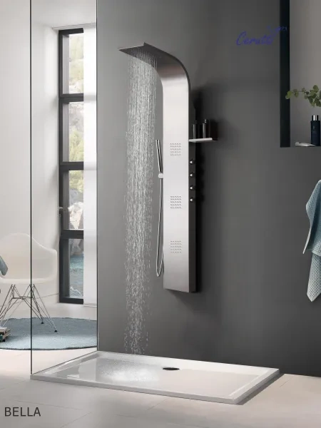 Душевая панель Ceruttispa BELLA CT11128 из нержавеющей стали, цвет хром
