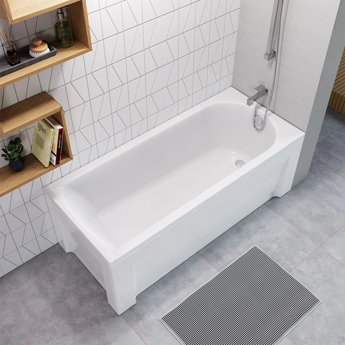 Ванна акриловая Timo Mika 180x70