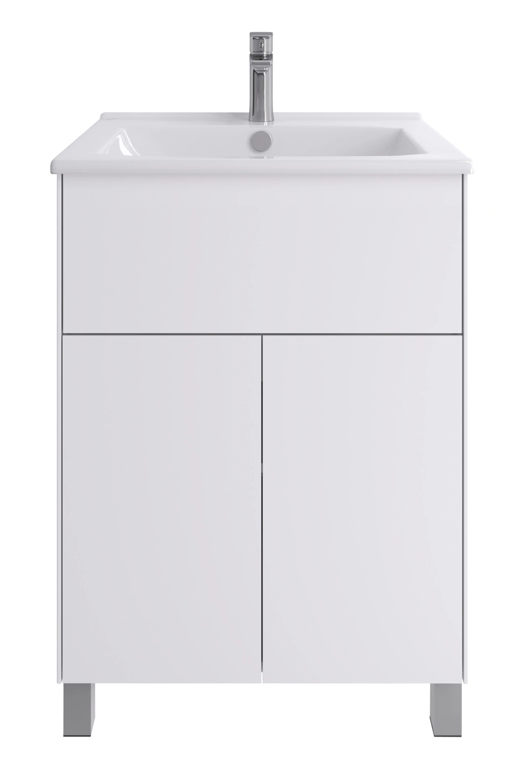 Тумба напольная Aquaton Форест Про 60 с раковиной Элина 60, белый