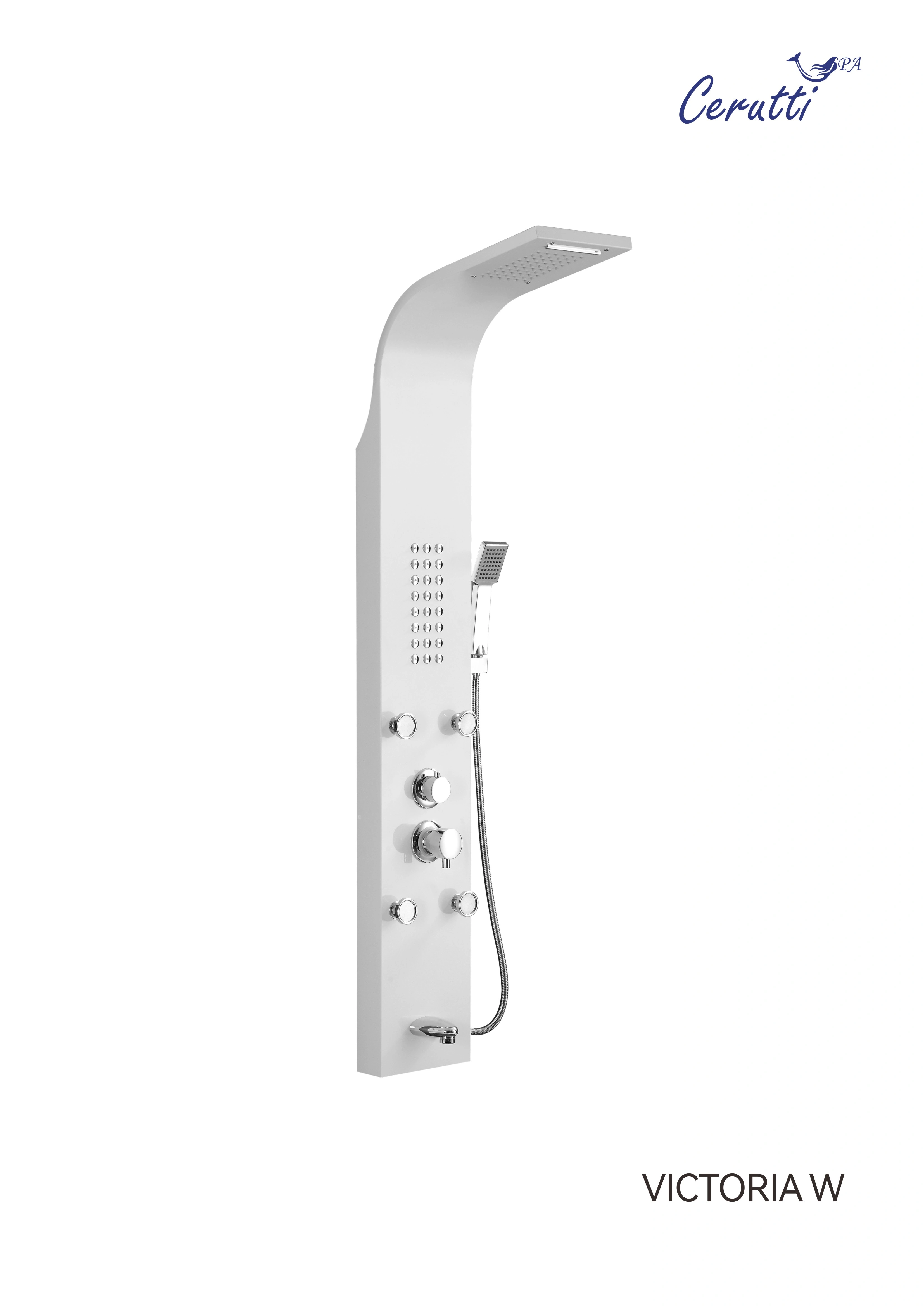 Душевая панель Ceruttispa VICTORIA W CT9979 белый