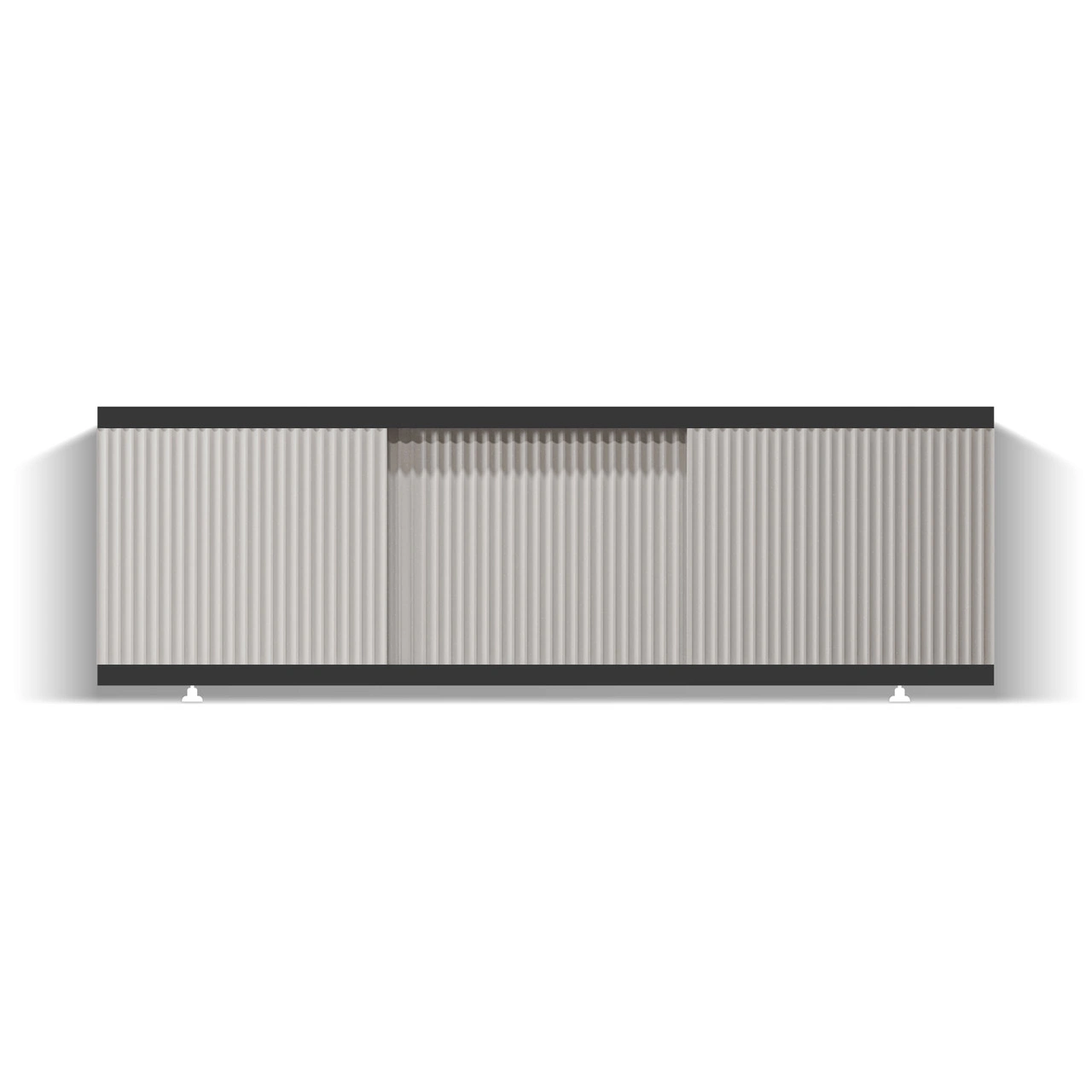 Экран под ванну Alavann Альт Блэк 150 бежевый с фрезеровкой, из МДФ, раздвижной