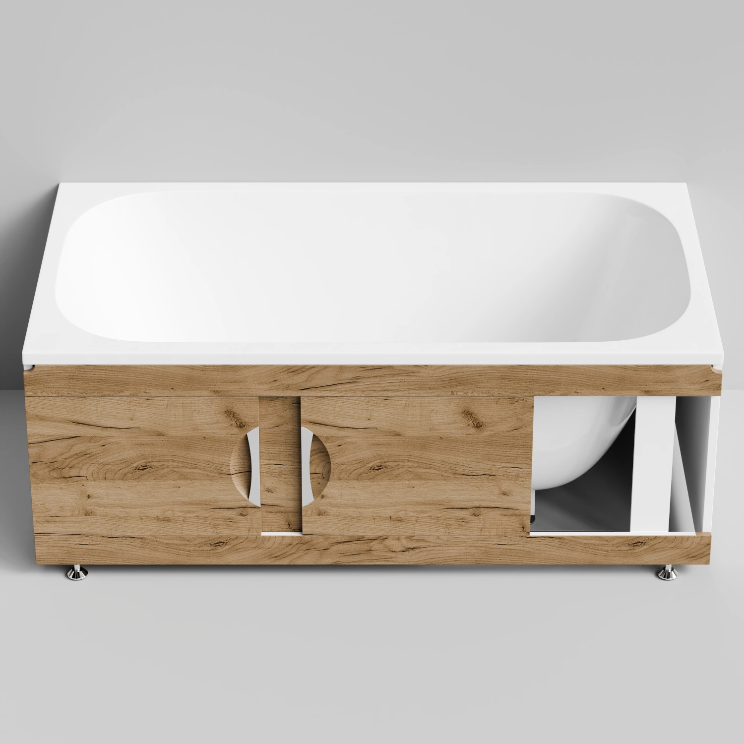 Экран под ванну Vod-ok Топ 150 раздвижной Дуб Тортуга