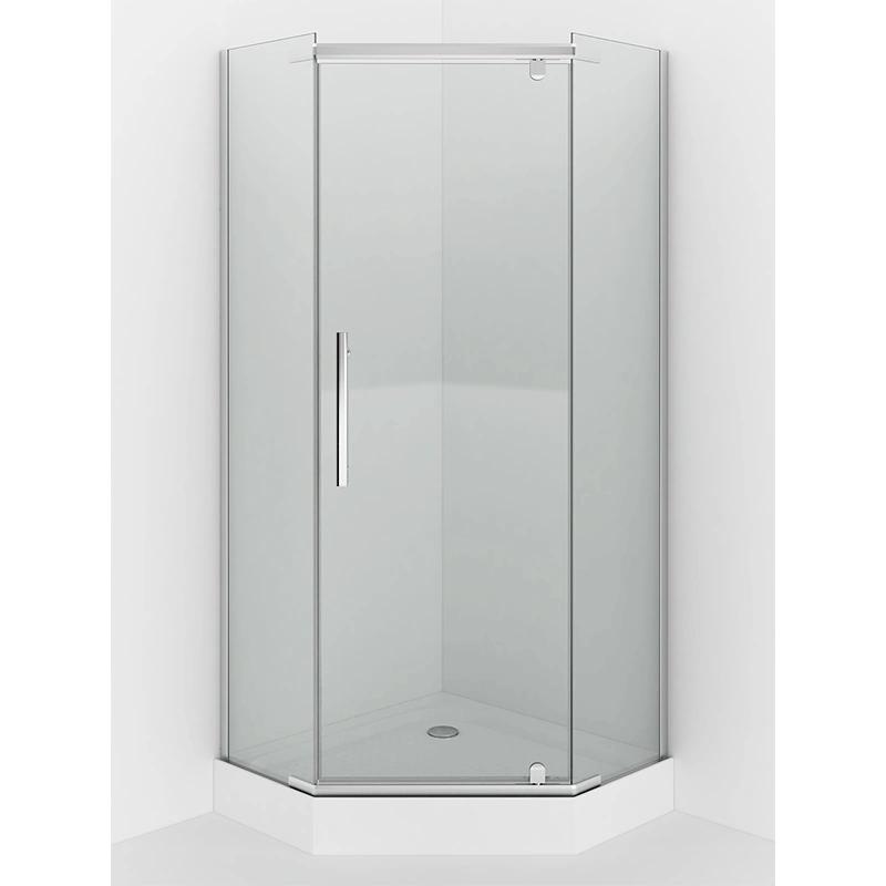 Душевой уголок Erlit ER10109V-C1 90х90 пятиугольный, без поддона, прозрачное стекло, хром