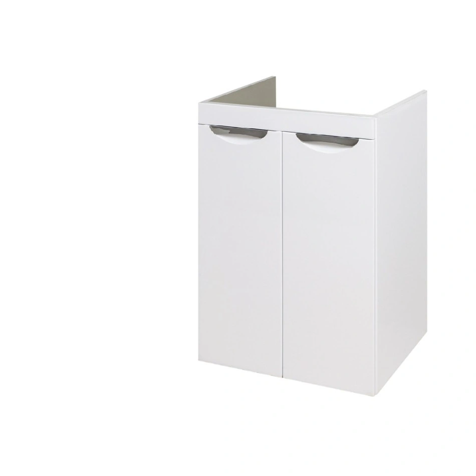 Тумба напольная Runo Лира 60 с раковиной Гамма 120 лайт чаша справа