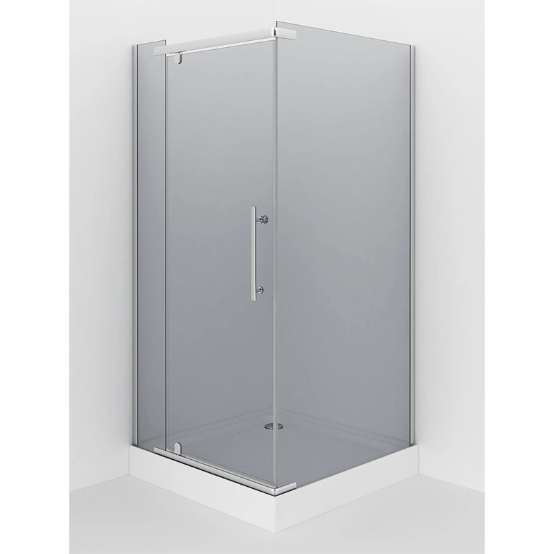 Душевой уголок Erlit ER10109H-C2 90х90, квадратный, без поддона, тонированное стекло, хром