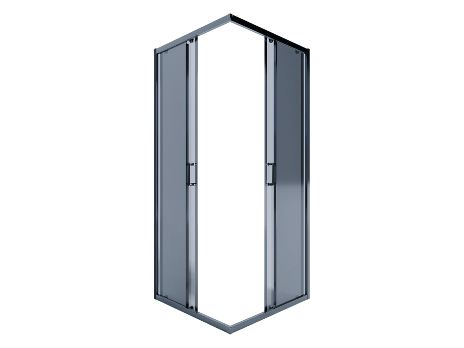 Душевой уголок Alex Baitler AB14100B2 100х100 квадратный, без поддона, тонированное стекло, черный