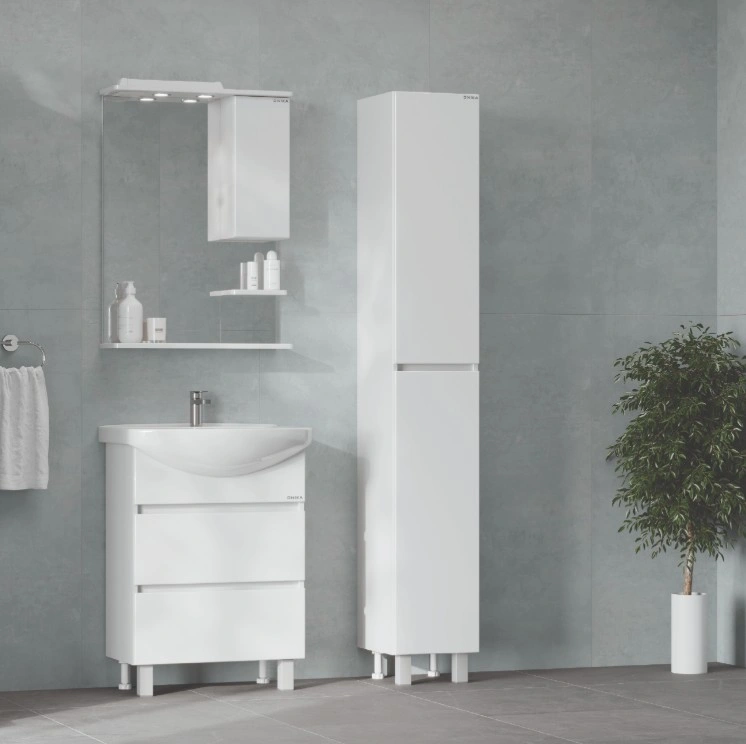 Пенал Onika Элита 30 L/R напольный, белый, универсальный, (разборный)