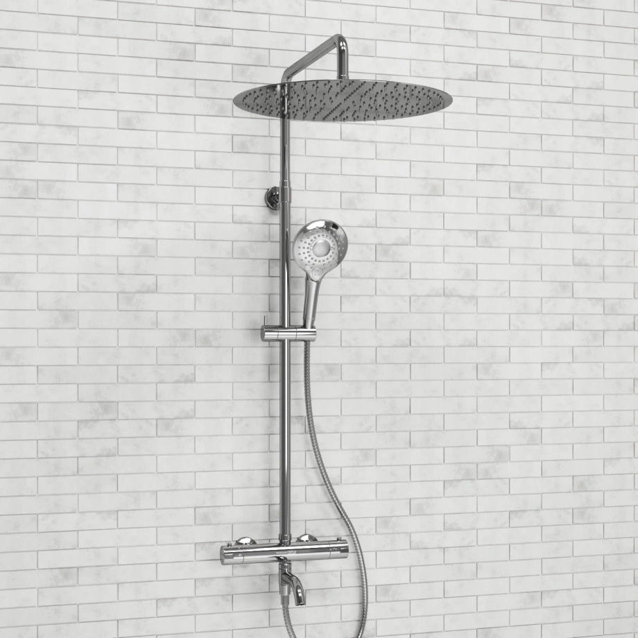 Душевая стойка WasserKraft A188.117.101.010.CH Thermo хром