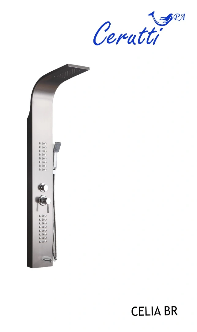 Душевая панель Ceruttispa CELIA BR CT10405 нержавеющая сталь матовая