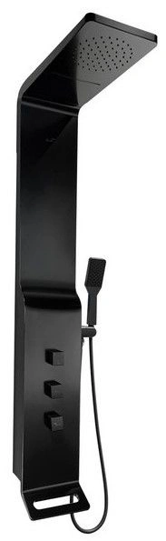 Душевая панель Ceruttispa SELLA B CT8989 из нержавеющей стали, цвет черный