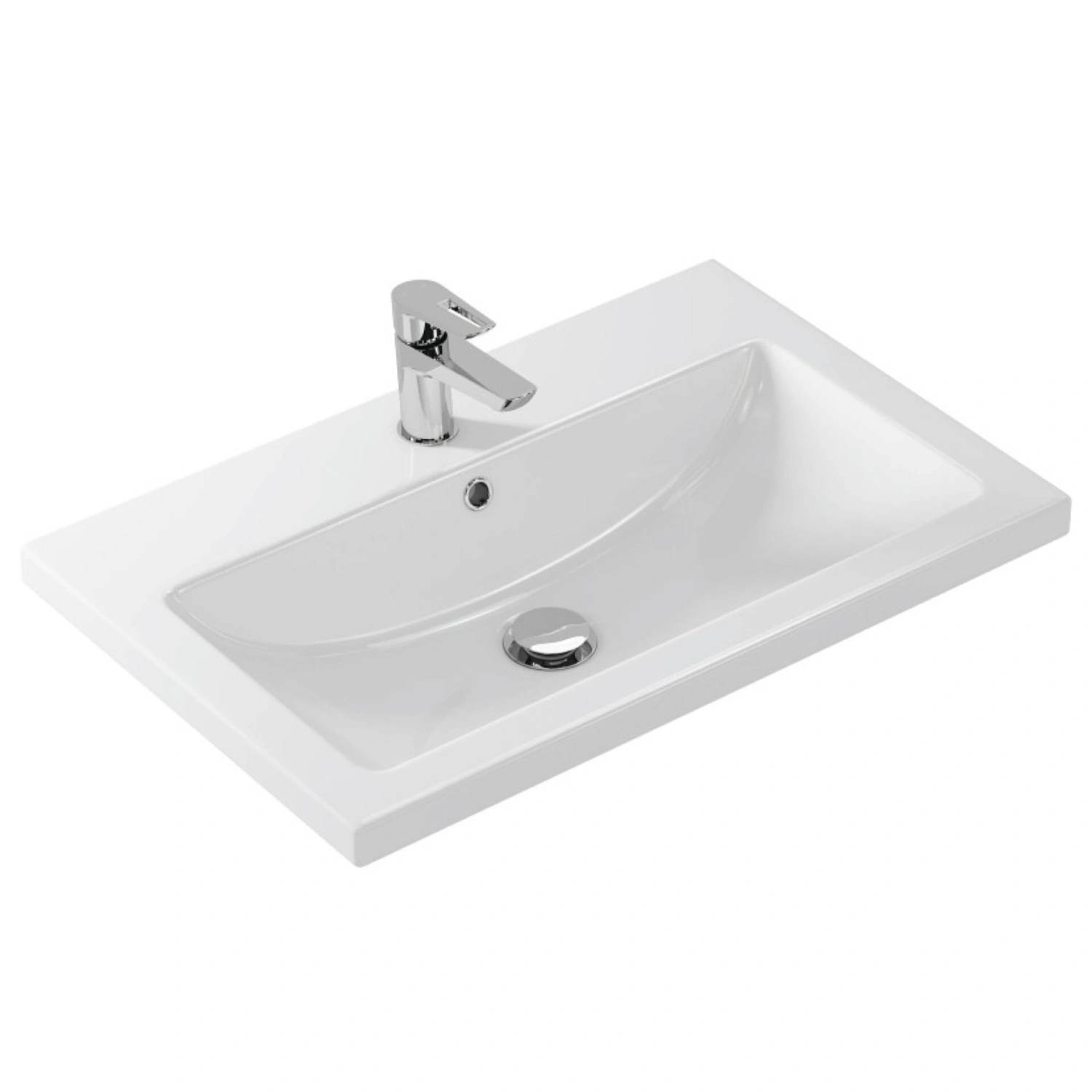 Тумба подвесная SanStar Велья 70 с раковиной Como 70, белая