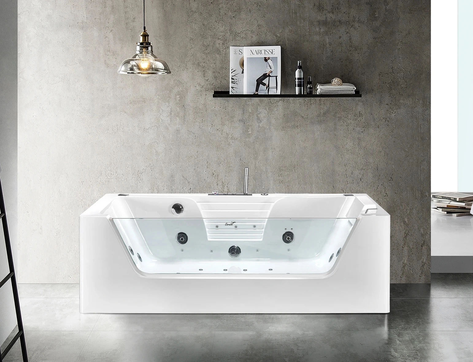 Ванна Ceruttispa C-477-18A акриловая, гидромассажная (1800x850x580)