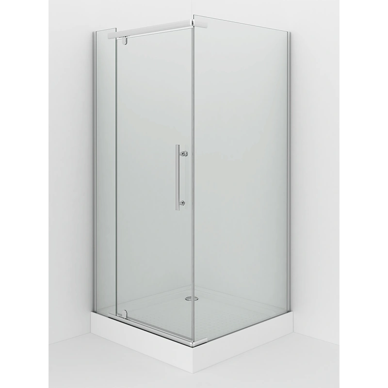 Душевой уголок Erlit ER10109H-C1 90х90, квадратный, без поддона, прозрачное стекло, хром