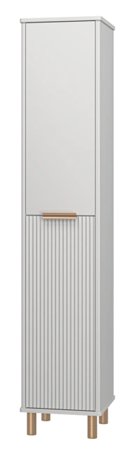 Пенал Brevita Risacca Crema 35 напольный/подвесной, R/L, серый матовый