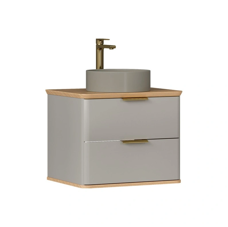 Тумба подвесная со столешницей EQUIL Desert 60 с раковиной 110А (110АMK), амарок