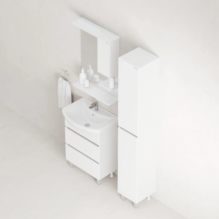 Пенал Onika Элита 30 L/R напольный, белый, универсальный, (разборный)