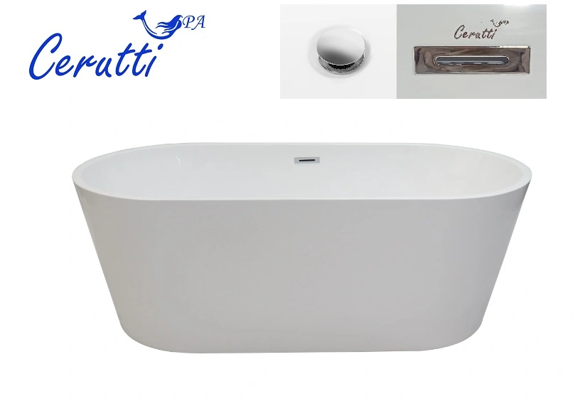 Ванна акриловая Ceruttispa RESIA160 отдельностоящая (1600x750x560)
