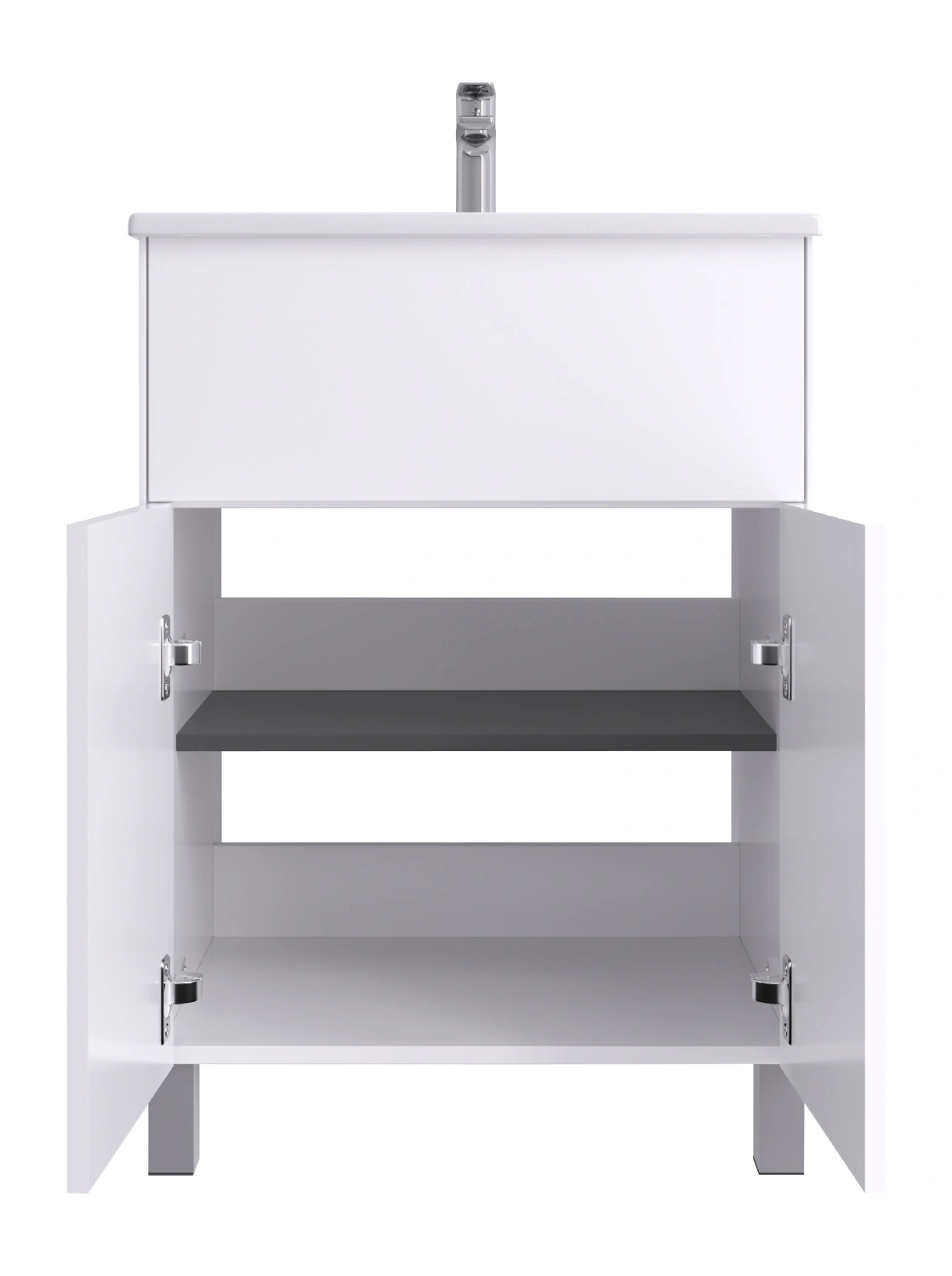 Тумба напольная Aquaton Форест Про 60 с раковиной Элина 60, белый