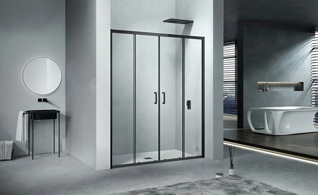 Душевые стеклянные двери в нишу