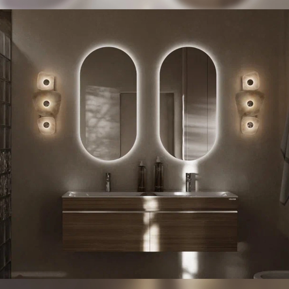 Тумба с раковиной подвесная Velvex Pulsus tp.PUL.PUL.140.2Y дуб сонома, 140 см