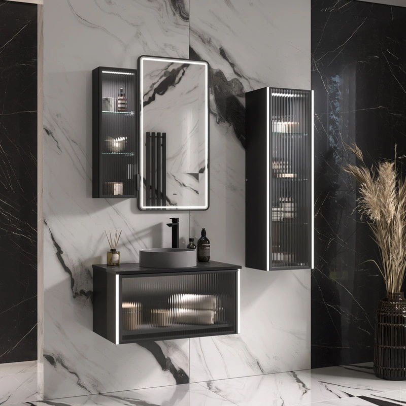 Пенал EQUIL Stoune 25 подвесной, универсальный, дуб черный