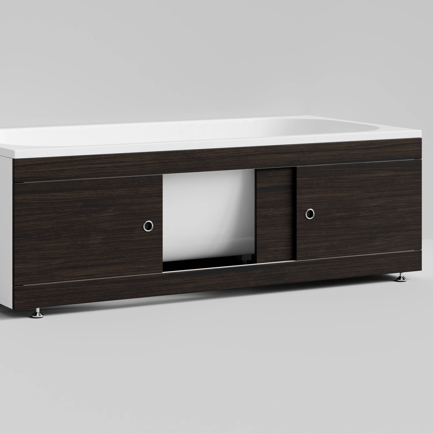 Экран под ванну купе Vod-ok 170 раздвижной венге