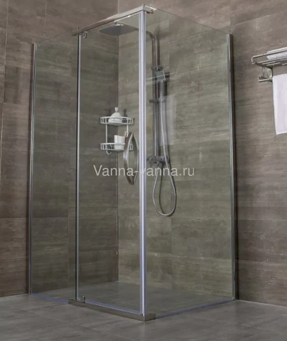 Душевой уголок Alex Baitler AB214-120 120х90 прямоугольный, без поддона, прозрачное стекло, хром