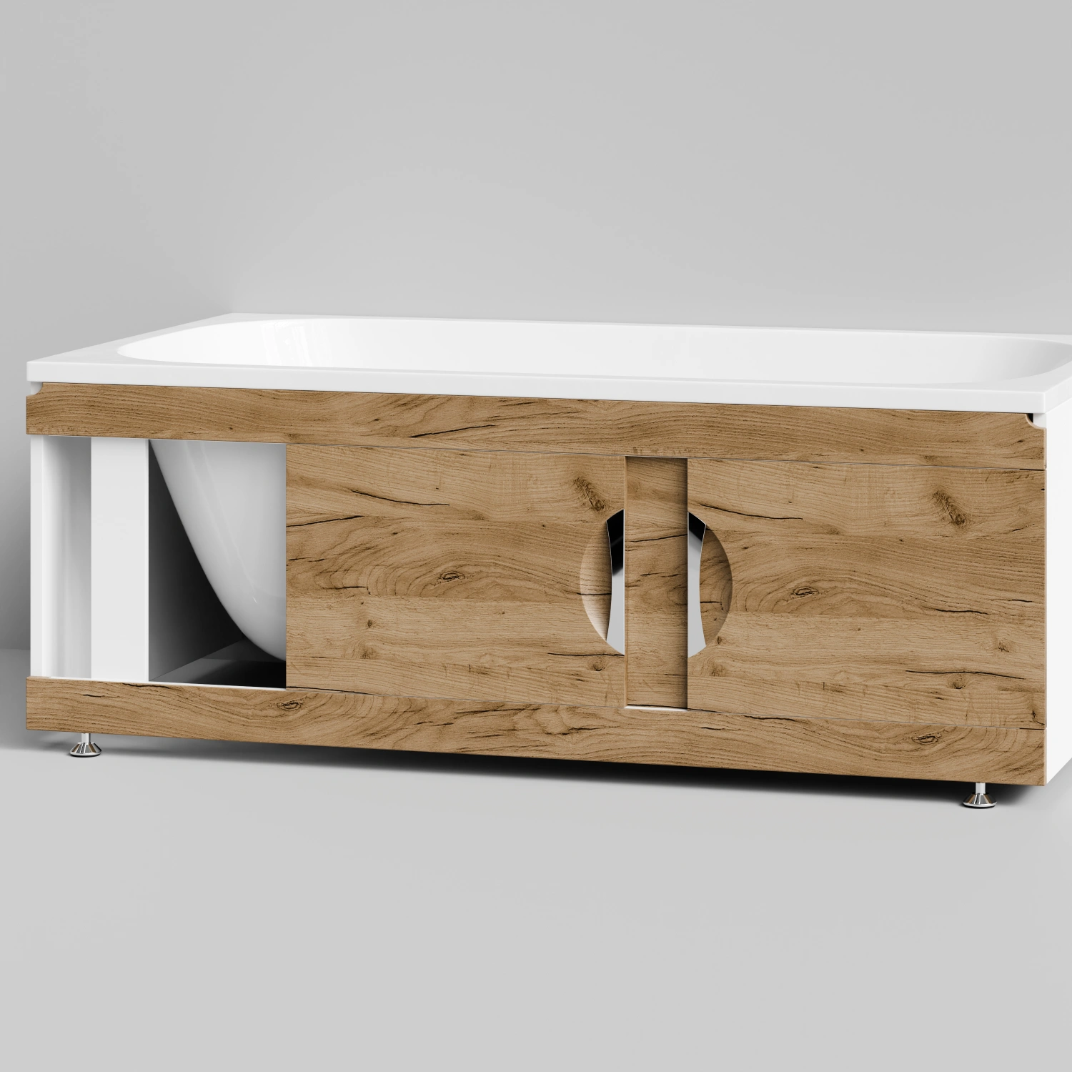 Экран под ванну Vod-ok Топ 150 раздвижной Дуб Тортуга