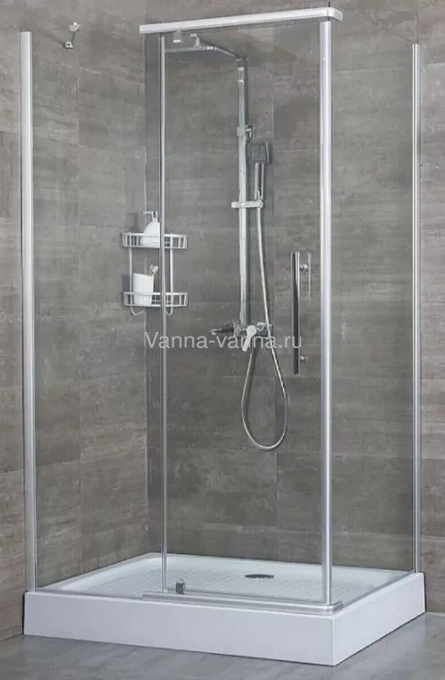 Душевой уголок Alex Baitler AB214-120 120х90 прямоугольный, без поддона, прозрачное стекло, хром