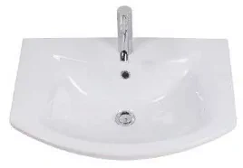 Тумба Emmy Милли 80 с раковиной Балтика 80 напольная, 3 ящика, 2 двери, белая