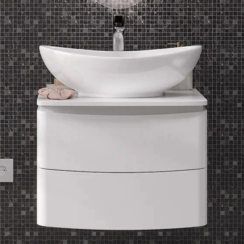 Тумба с раковиной подвесная Velvex Luna tp.LUN.60.2Y, 60 см