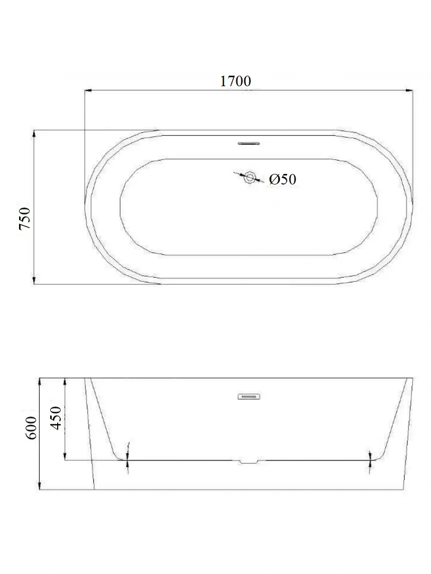 Ванна Ceruttispa TONIA170 170x75