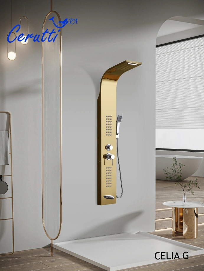 Душевая панель Ceruttispa CELIA G CT10404 золото
