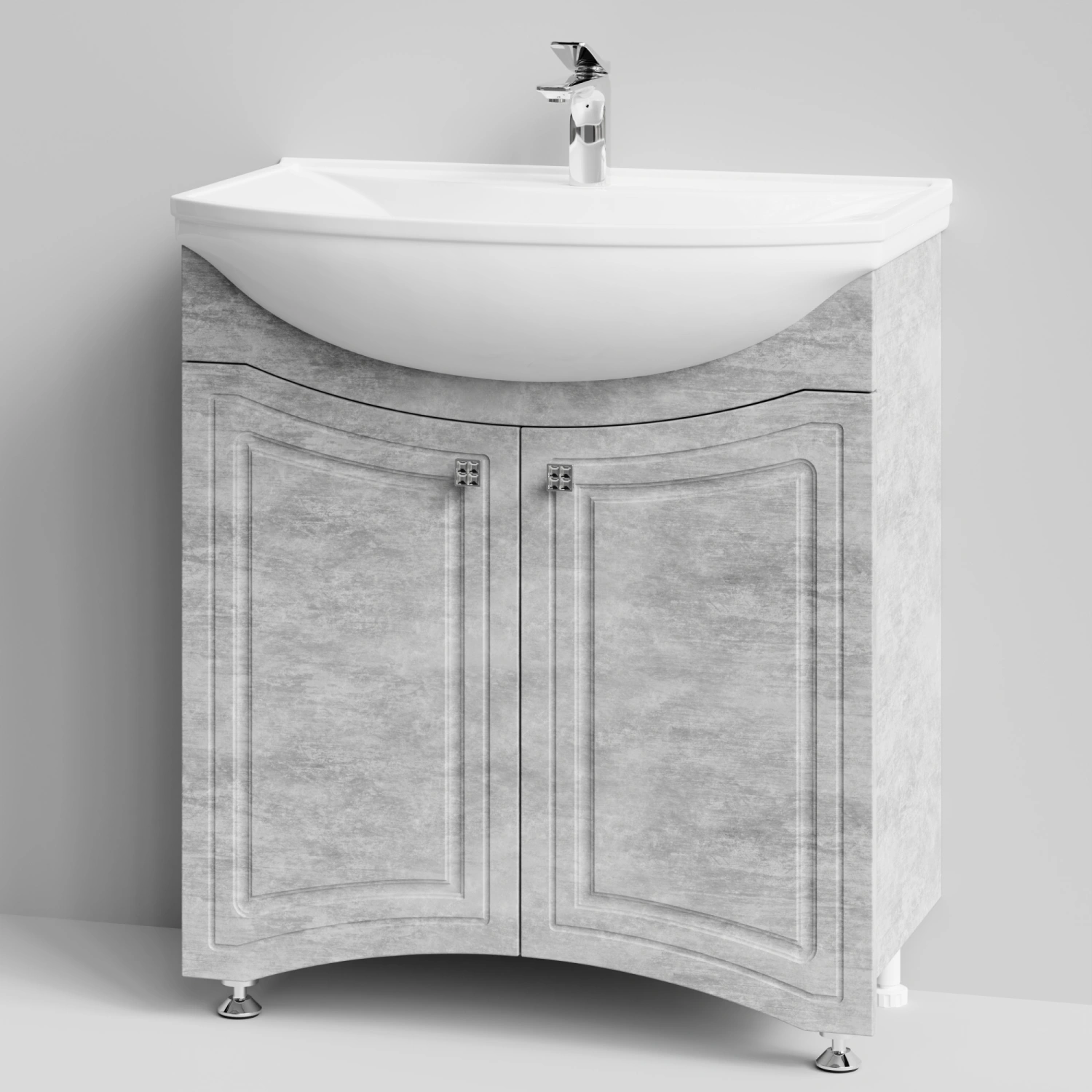 Тумба с раковиной Адам 75 напольная, Горный камень