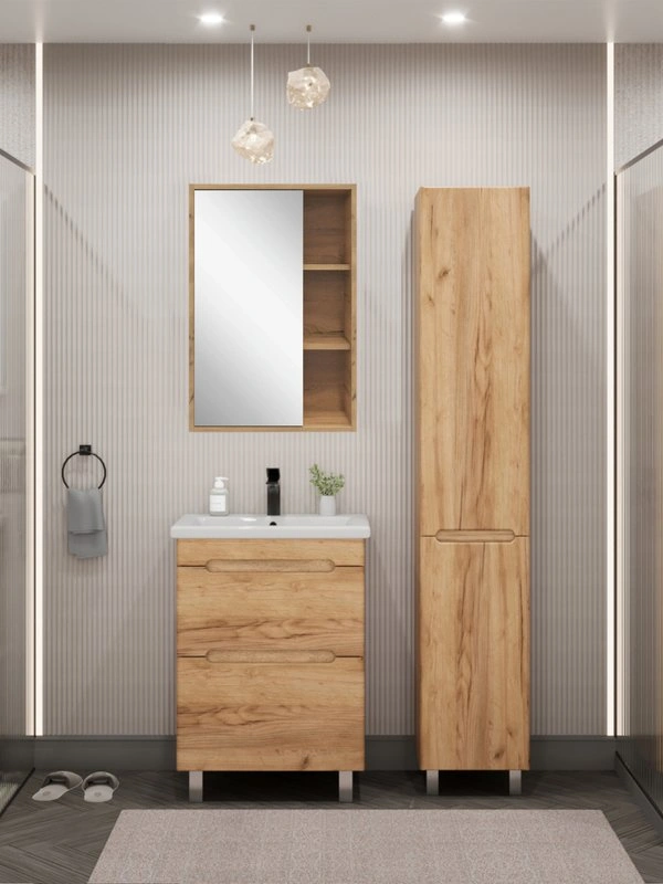 Пенал напольный/подвесной SanStar Diva/Толедо/Модена, Gold Craft