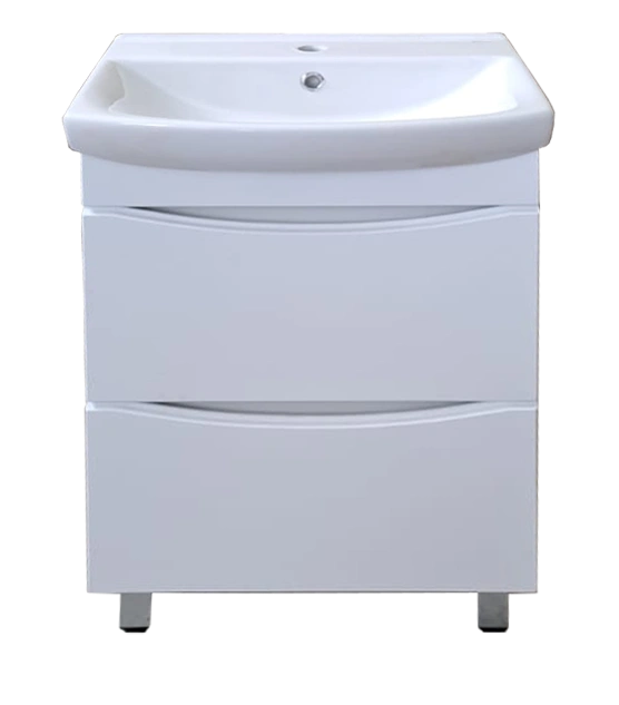 Тумба напольная Emmy Клермонт 50 с раковиной Клермонт 50, белая