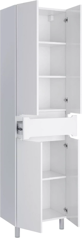 Пенал напольный/подвесной SanStar Адель/Модена 50, универсальный, белый