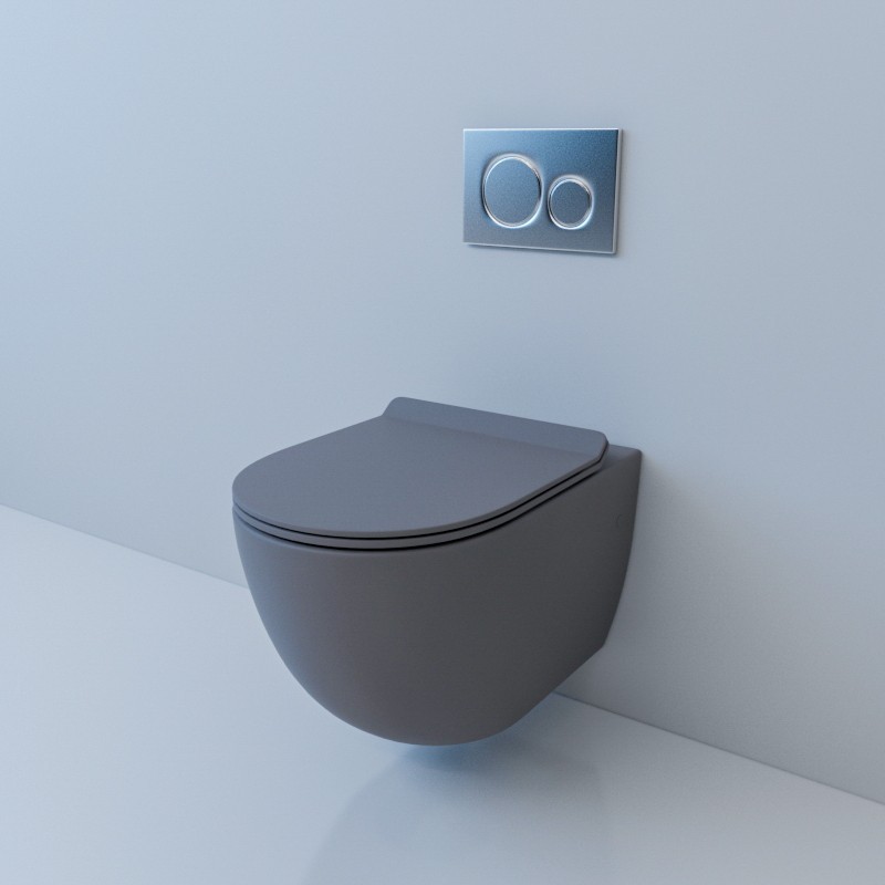 Унитаз подвесной Esbano GARCIA (Matt Grey) 550x370x370