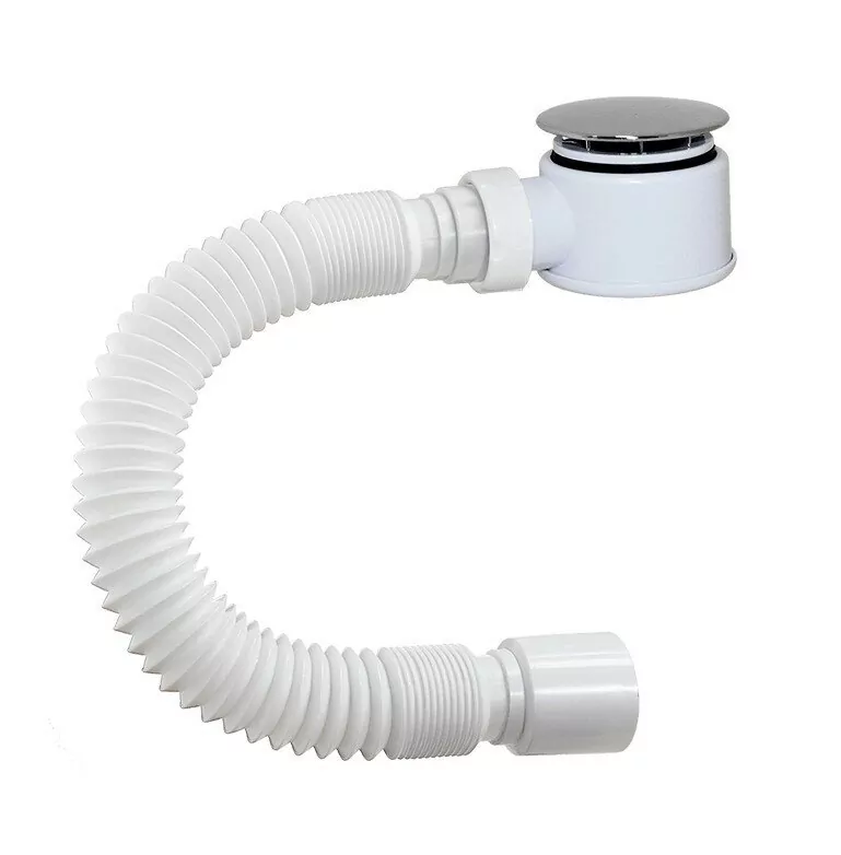 Сифон для душевого поддона Orio ДХ-502 11/2 х 50, высота 52 мм, с гибкой трубой 40-50