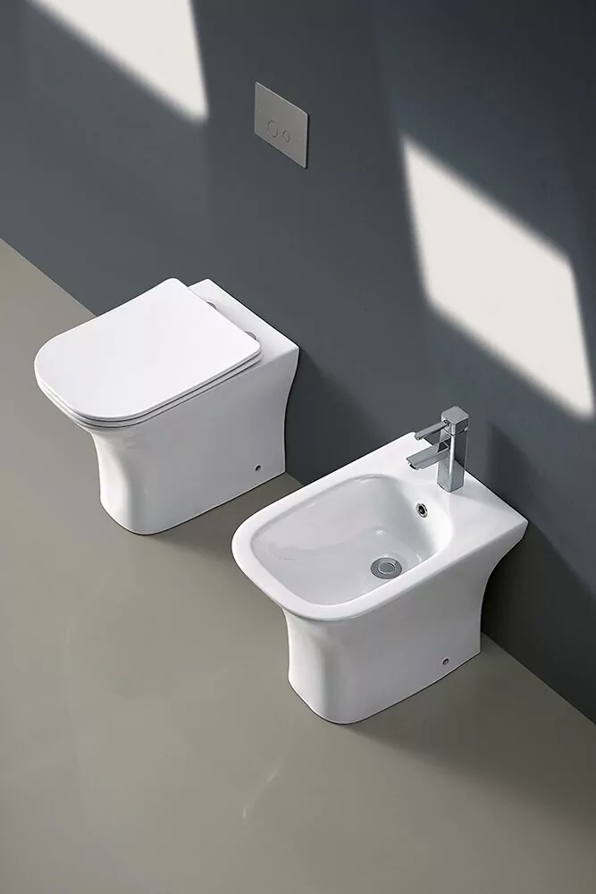 Унитаз Ceruttispa Vettore F CT7841 напольный, приставной, белый