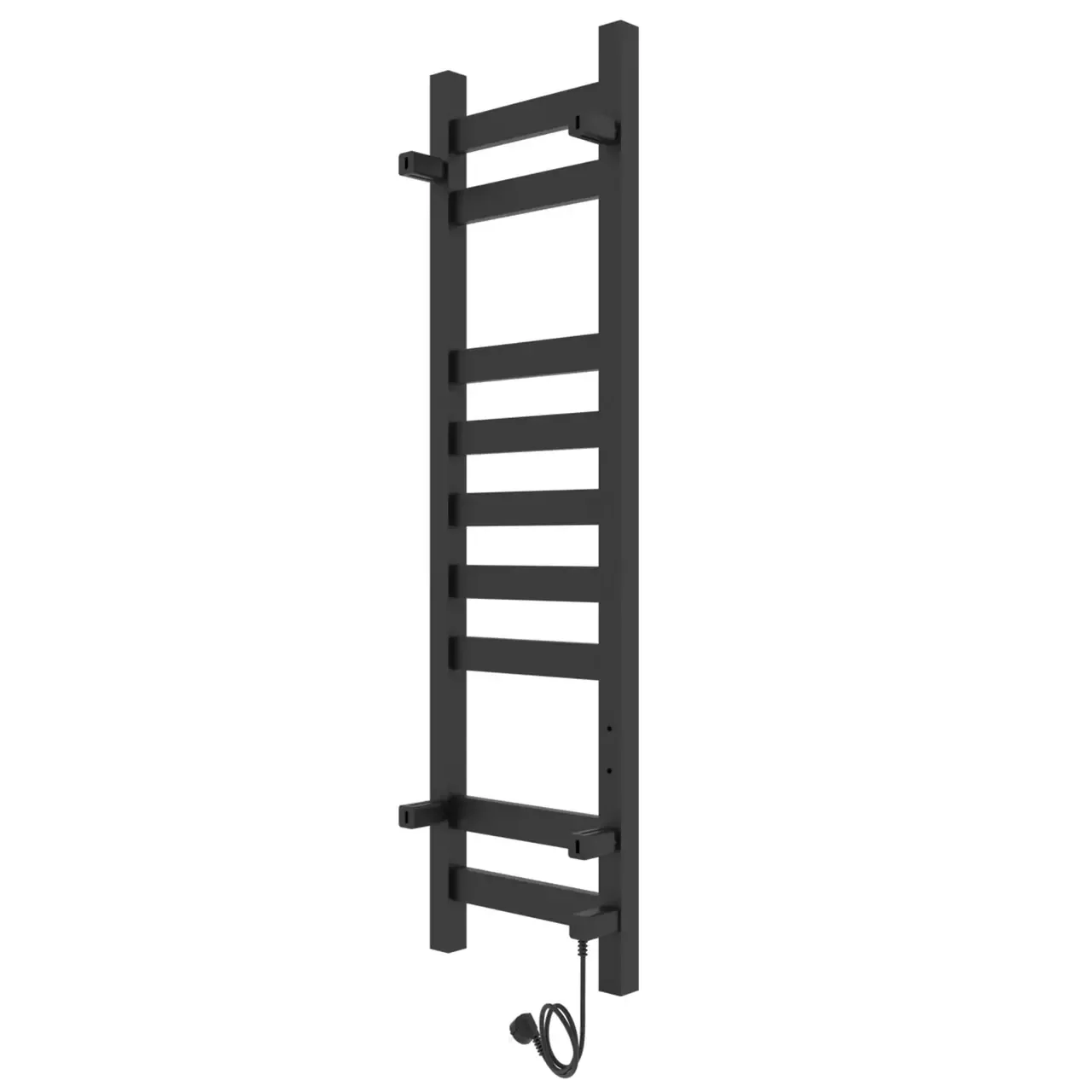 Полотенцесушитель электрический Laris Флавиа ЧКЧ П9 200х800 левый, черный матовый муар