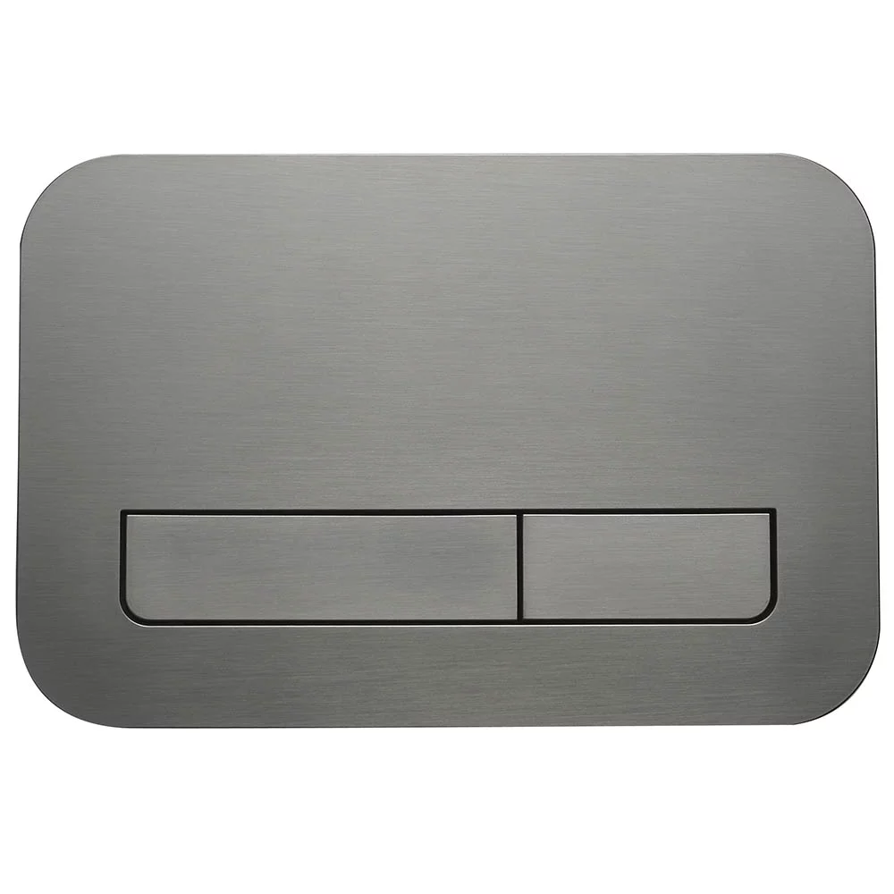 Кнопка смыва Veconi FLUSH V12, FLV12-GM, 240х162х7, пластик, оружейная сталь матовая